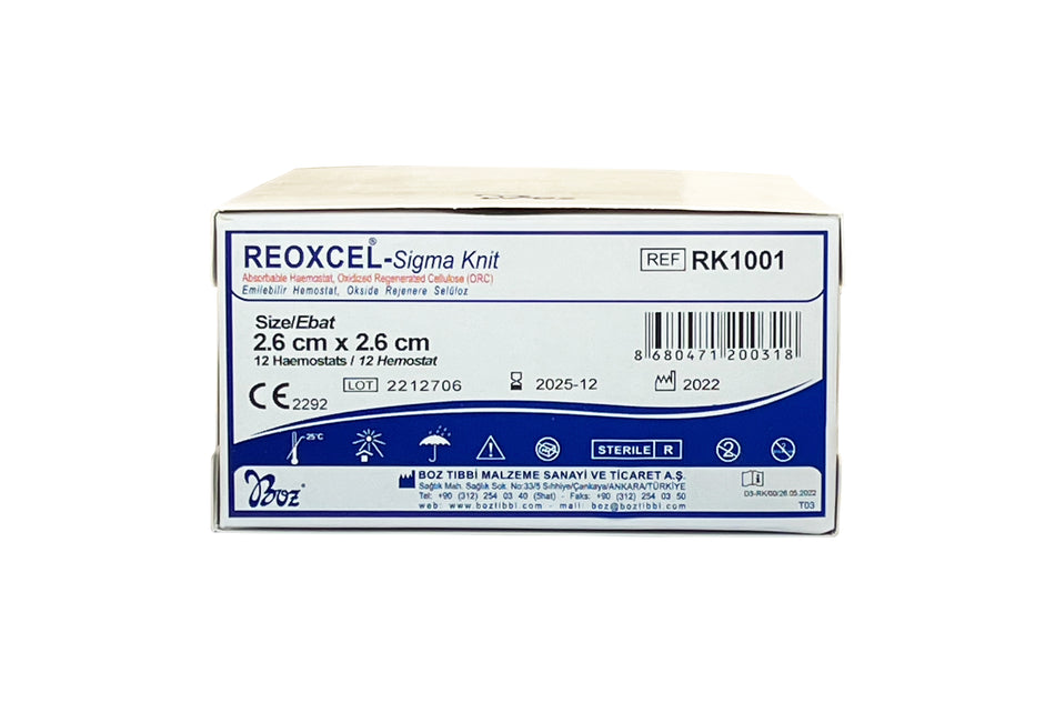 Zeoxcel, resorberbar hæmostase, 7,5 x 10 cm, pakning med 12 stk