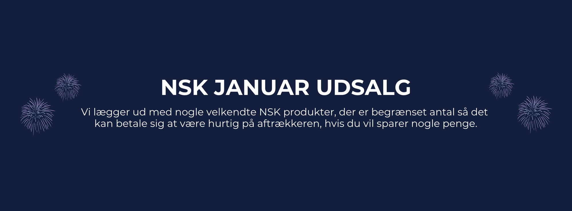 NSK instrumenter Januar udsalg 2025