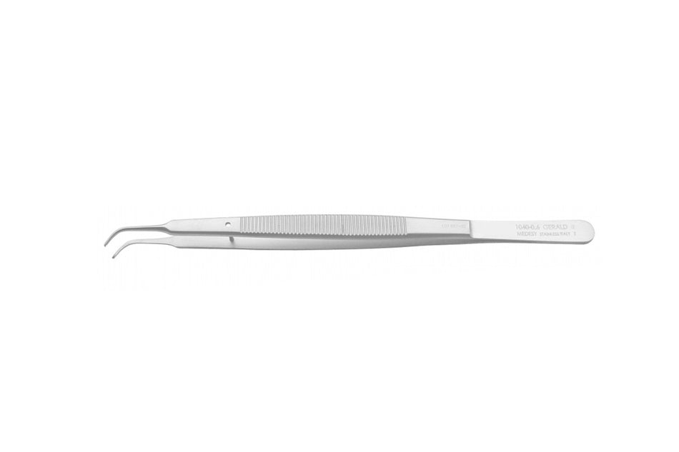Surgical Micro Curved Tweezer - Gerald 17 cm