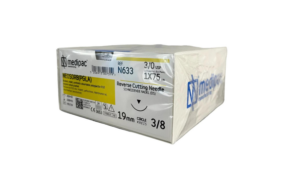 Neosorb (correspond to Vicryl common) - resorberbar. Packing with 24 pcs.