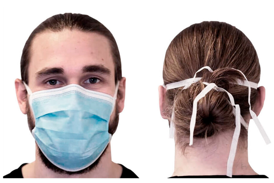 Premium Facemask with Head Band, pack of 50 pcs.