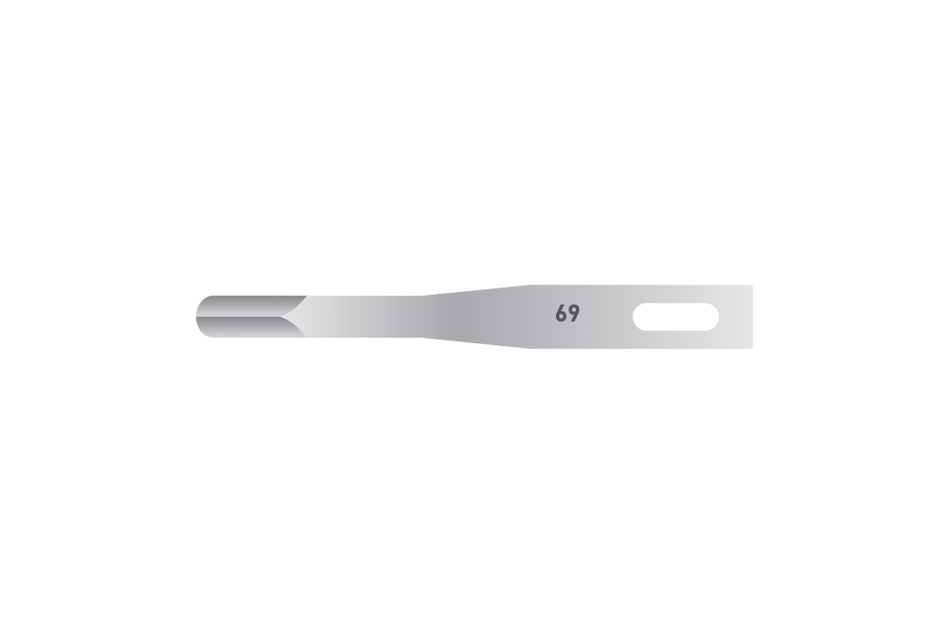Sterile Micro Scalpel Blades No. 69, pack of 25 pcs.