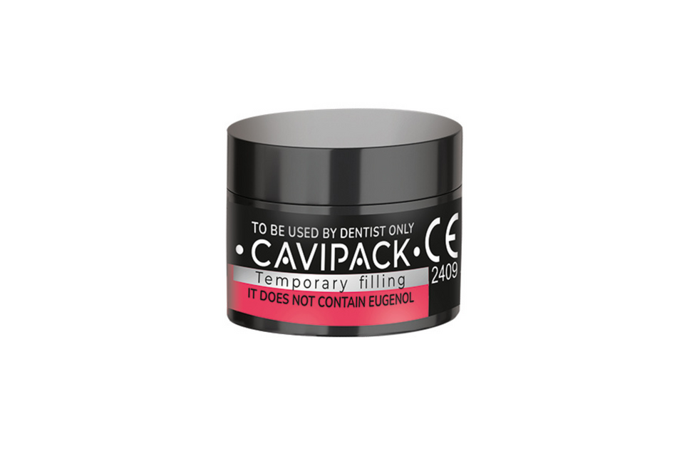 Cavipack, midlertidig fyllmateriale zinc oxide / zinc sulfate