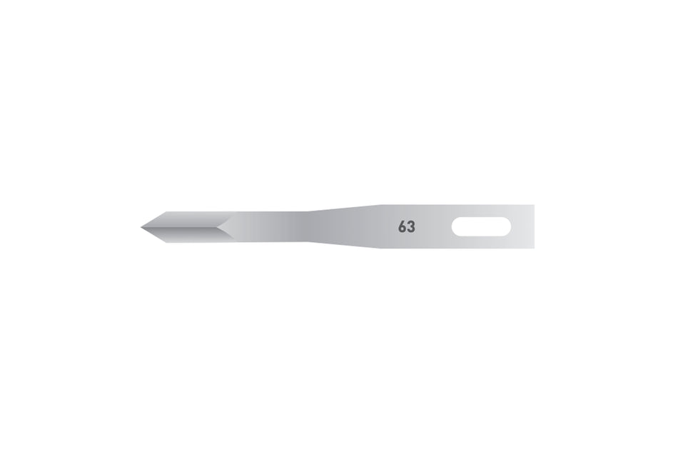 Sterile Micro Scalpel Blades No. 63 , pack of 25 pcs