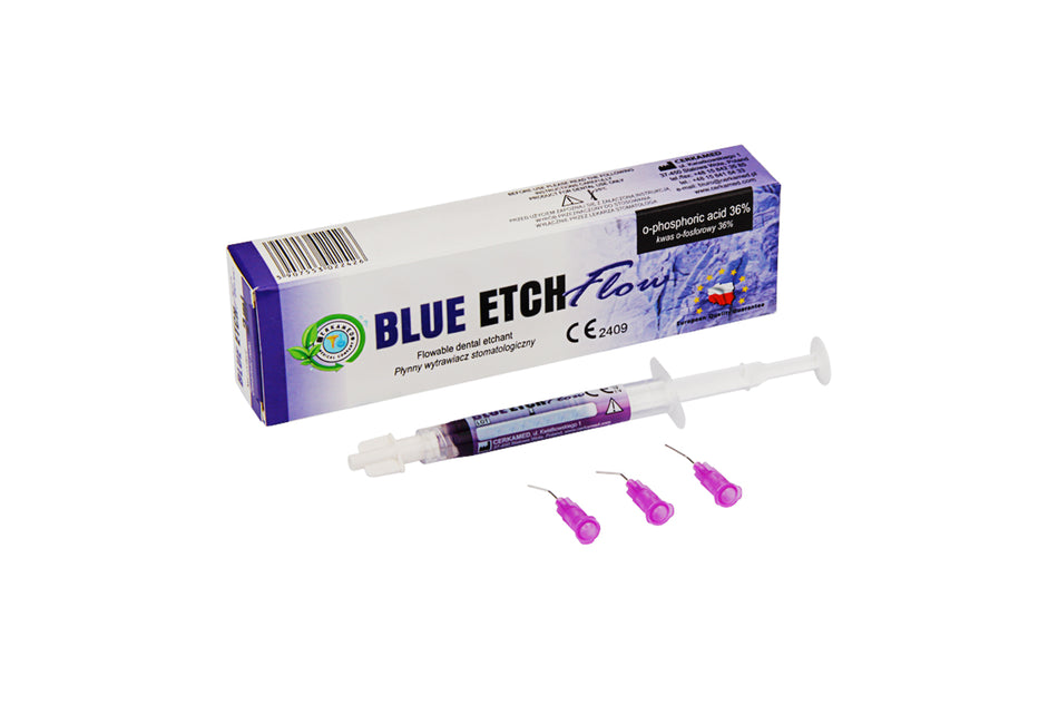 Blue Etch med eller uden flow gel 36%, pakning med 10 ml.