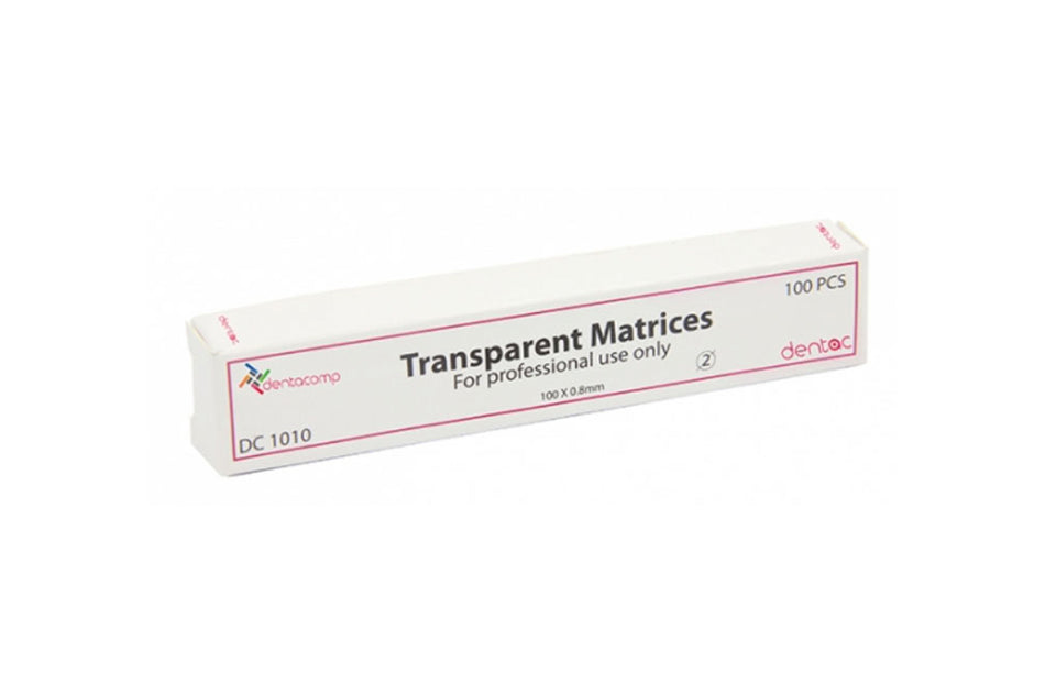 Transparent Straight Matrice, pack of 100 pcs.