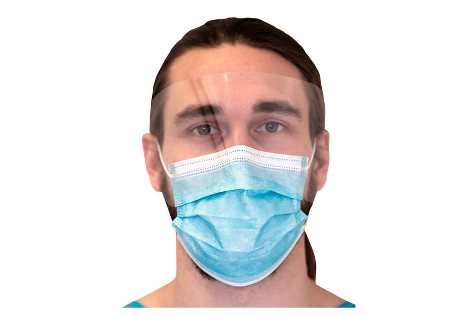Premium facemask with visor, pack of 25 pcs.