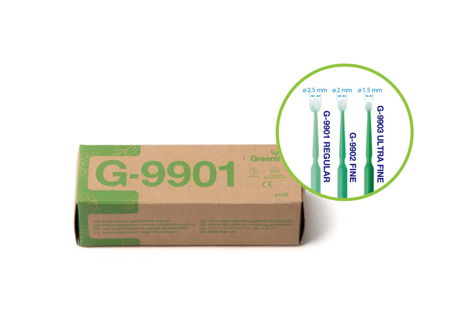 Greenline mikrobørster. Pakning med 100 stk
