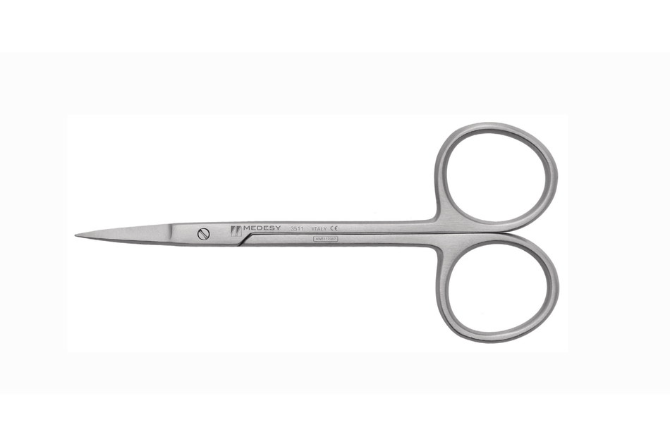 Iris classic 11.5 cm suture scissors.