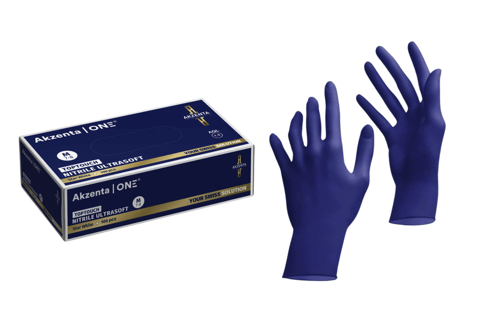 Top Touch Plus Ultrasoft Nitrile gloves, 10 x 100 pcs