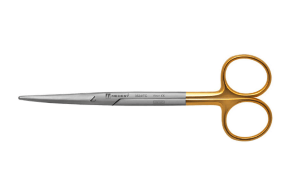 Metzenbaum suture scissors with carbide jaws