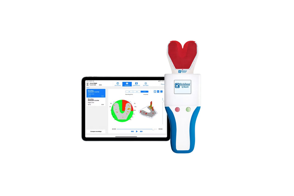 OccluSense, elektronisk registrering af occlusal tryk